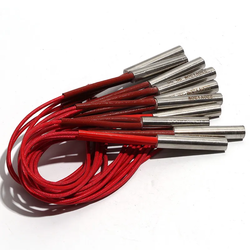 10pcs Mould Dry-Burning Heat Pipe 50/52/55/58/60mm 3D Printers Parts Cartridge Heater Tube 9mm Cartridge Heating Electric Element 110W-130W DC110V/220V/380V