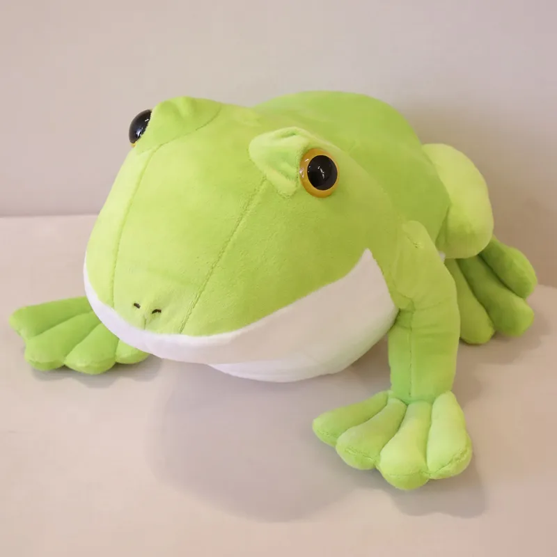 Realistic 32cm/40cm Bounce Frog Plush Toy Fun And Creative Stuffed