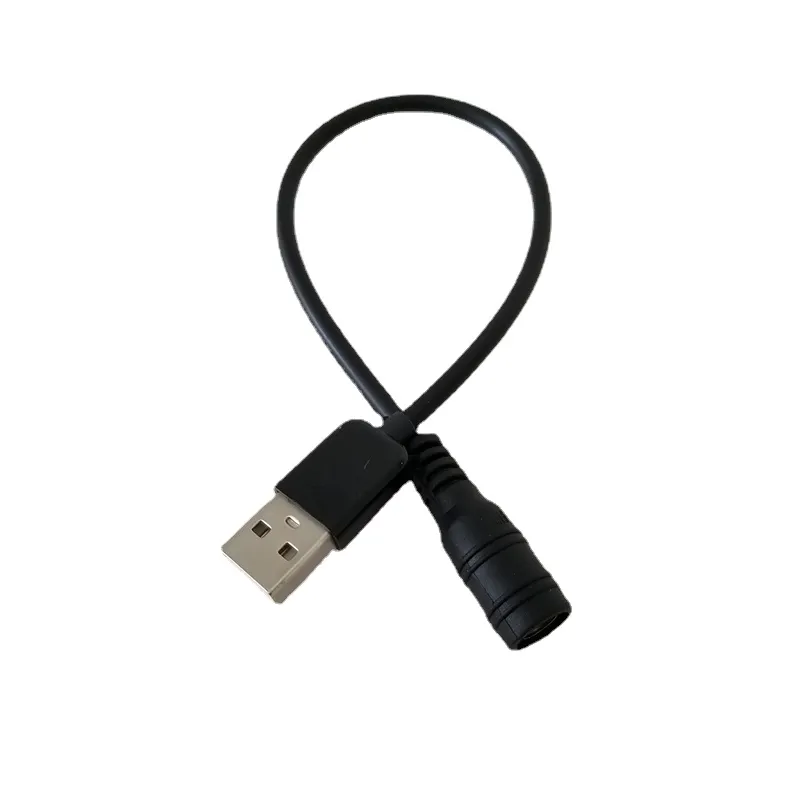 USB 유형 A 남성에서 5.5 x 2.1mm DC 암 컨버터 어댑터 전원 충전 케이블 코드 블랙 30cm
