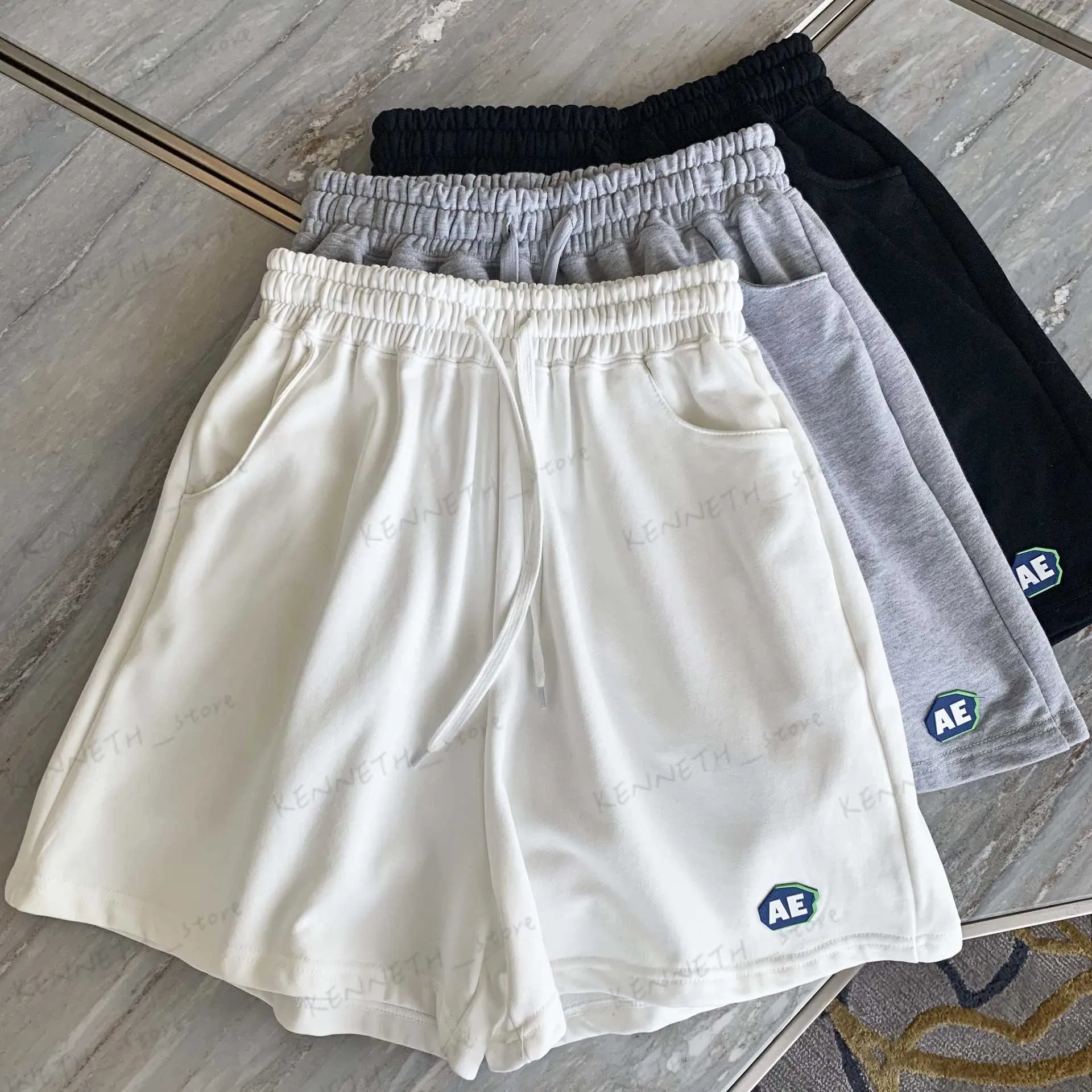 Heren shorts Ader Nieuw merk Summer Plain Casual Health Doek met brede benen voor mannen en vrouwen T230317