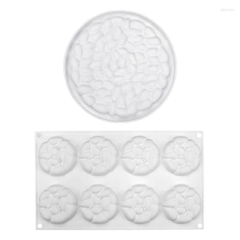 Moldes de cozimento Molde de silicone N58C para amêndoas de pastelaria de bolos Decoração