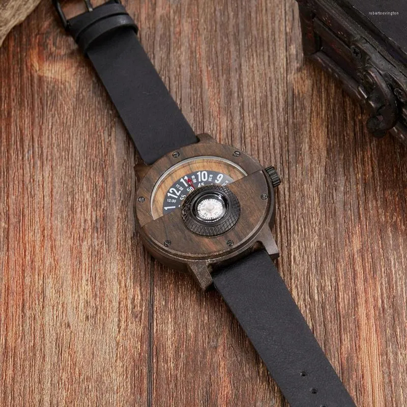 Zegarek Gorben Wood Quartz obserwuje męski zegarek sportowy drewniany zegar prezentowy