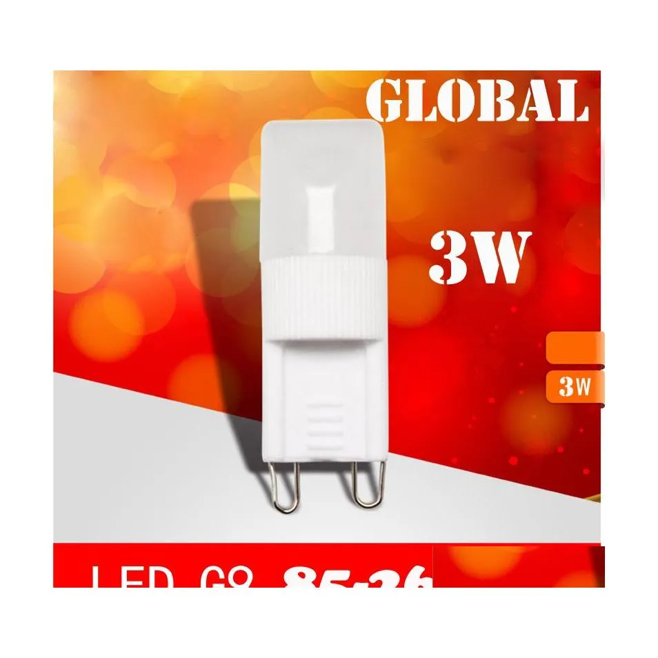 2016 مصابيح LED شمعة ضوء قابلين للثريا الكريستالية BBS G9 مصباح 3W حبات PARDEW CERAMIC 85265V أبيض نقي دافئ عبر DHS إسقاط تسليم DH069