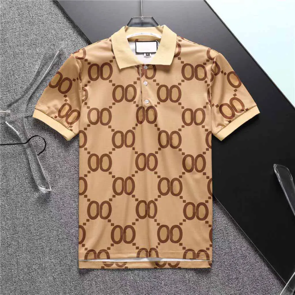 Roupas de marca Clothing Designer de luxo Camisa pólo masculino colar de algodão casual colar