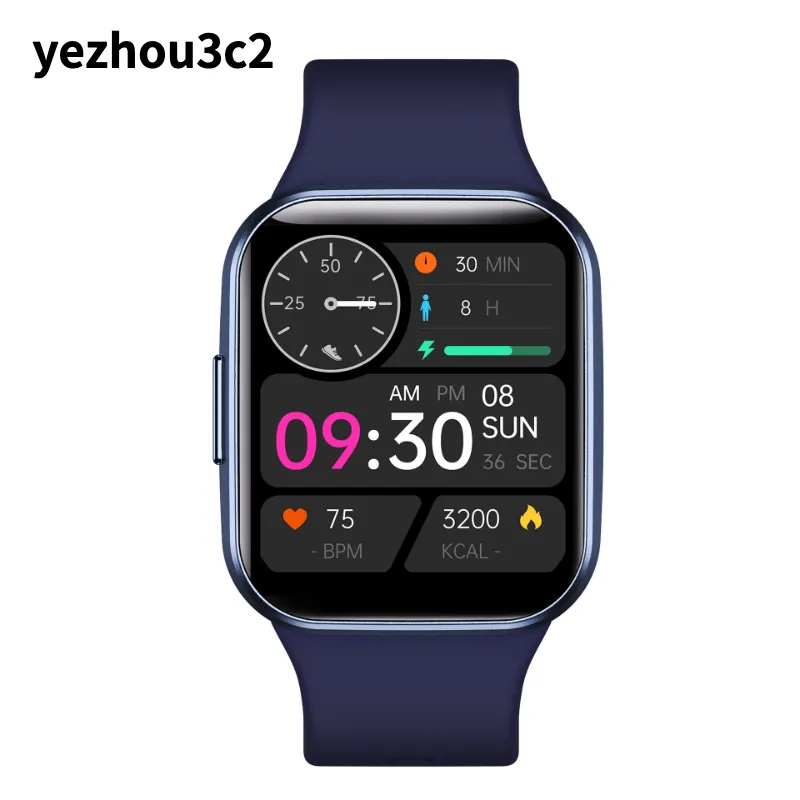 Yezhou2 Boold Press Sport Smart Watch z monitorowaniem tętna wielofunkcyjnego Sportom Sports Watch Watches z informacjami o pierścieniu Przypomnienie