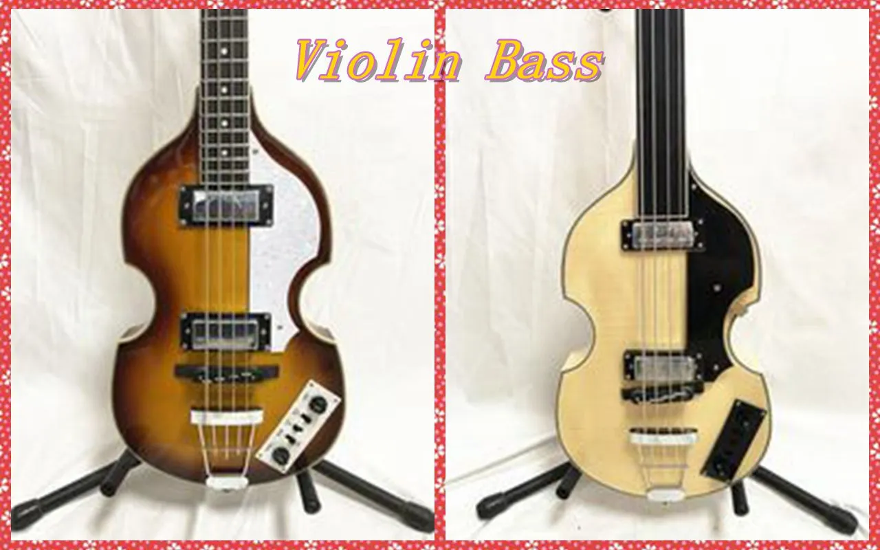 Sunburst Hofner 4 Strings Electric Bass Guitar Violin BB2 Icon Series Chrome Hardware