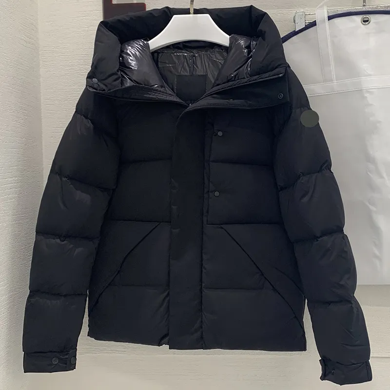 Mens Embossed Puffer Marmot Down Coat With Hood Winter Outerwear 