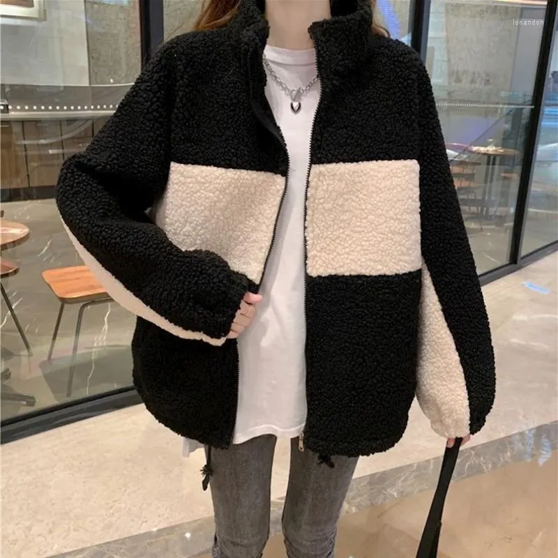 Women's Hoodies dikke zus plus maat 200 kg lamslam wol kasjmier trui dames herfst en winterkleding losse student Cardigan