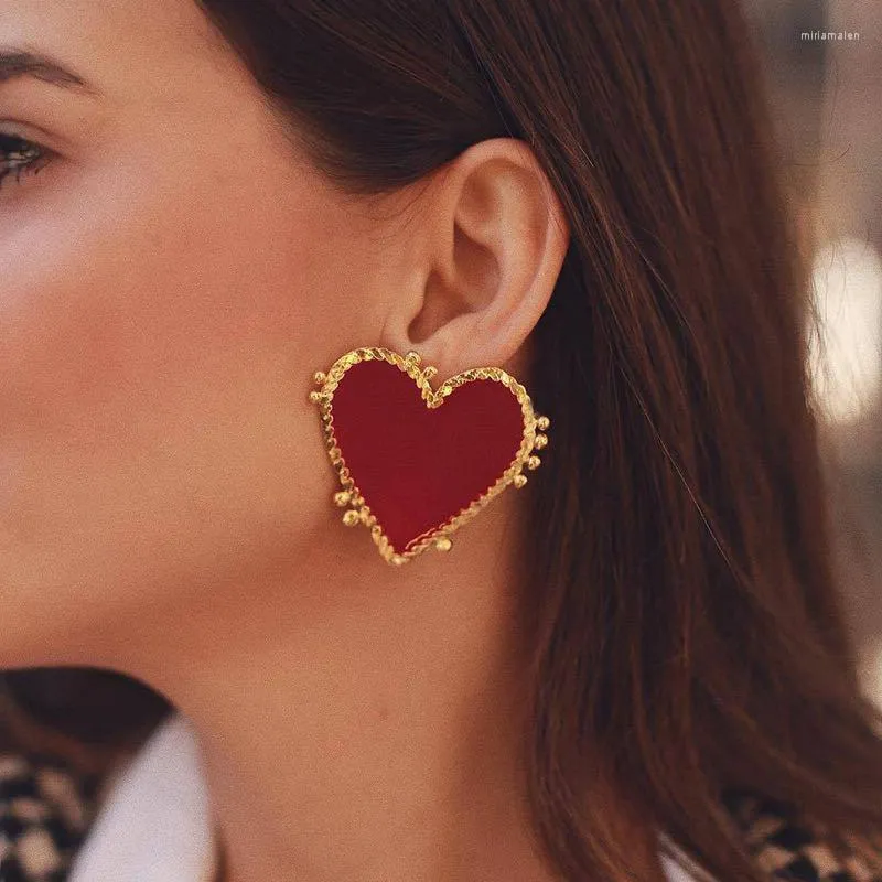 Boucles D'oreilles Accessoires Fille Européenne Et Américaine Avec Alliage Vintage Mode Amour Pour La Fête Cadeaux Féminins En Gros