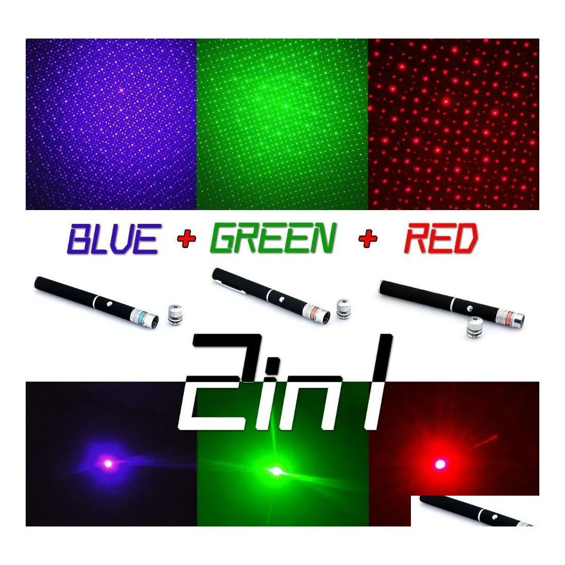 Green Laser Pointer Emag Pen Head With Star Cap Pattern 532Nm/5Mw