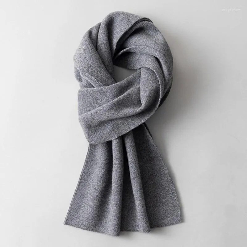 Schals Wolle Männer Für Winter Feste Reine Männliche Warme Schal Wraps Tücher Echt Halstuch Lange Foulard Homme