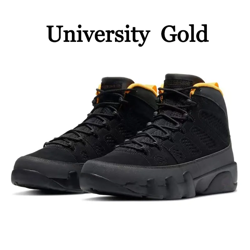 2023 Jumpman 9 Men Basketball Shoes Bred 9S University Gold Blue Gym Chile Red UNC Cool Particle Grey Racer Blue Statue Anthracite Sport Sneakers Trainers Size 40-47