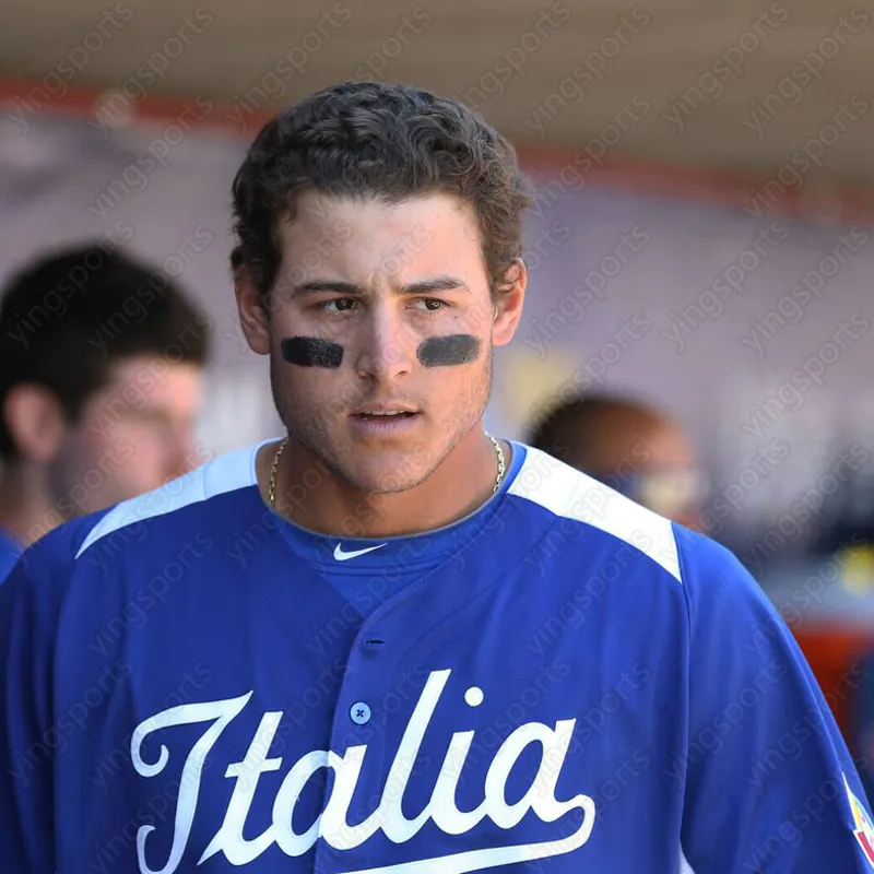 WBCイタリア代表　マイク・ピアザ　レプリカユニフォーム Italy National Team Jersey World Baseball Classic Inspired