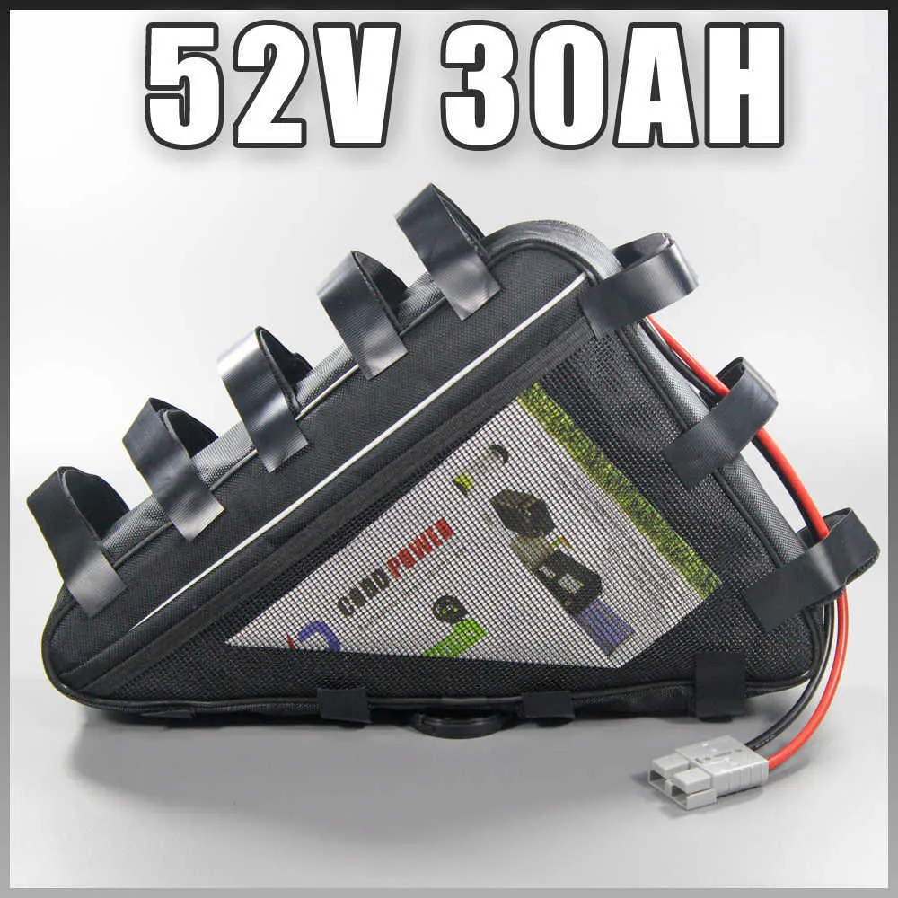 Triangle batterie 52V 30AH batterie au Lithium-ion pour batterie 1000W 2000W 51.8V Ebike