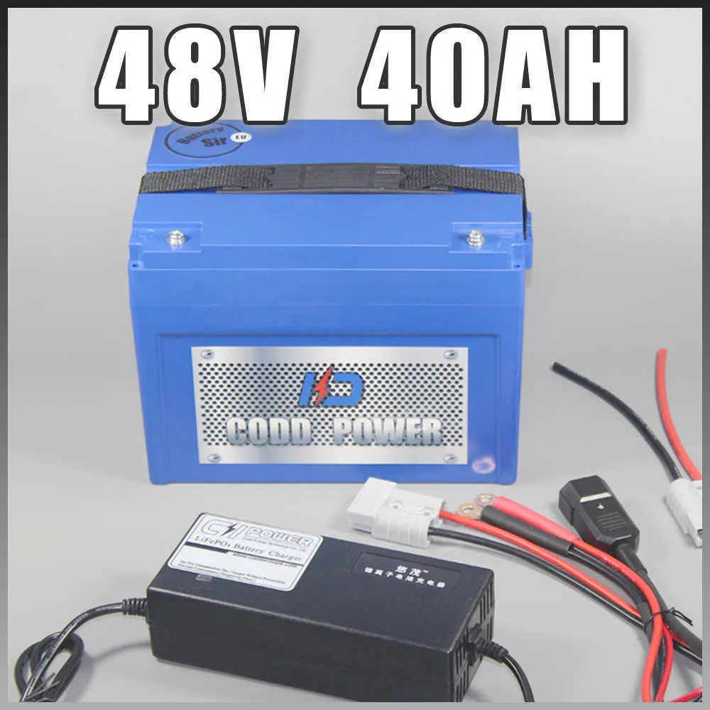 48V 40AH Electric Scooter Litium Ion Battery with ABS CASE för 3000W Ebike