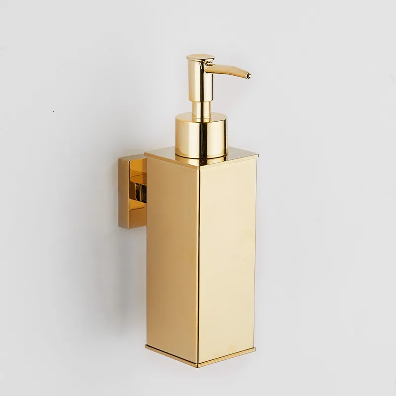 Flüssigseifenspender Seifenspender Gold Badezimmer Hand-Flüssigseifenspender/Küchenseifenspender Edelstahl Shampoo-Flaschen 230317