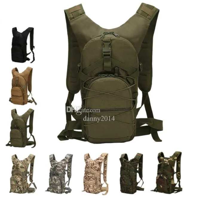 Outdoor water bladder bag backpack Tactical Military 3L Water Hydration Packs Cycling Camping Molle Camo Rucksack