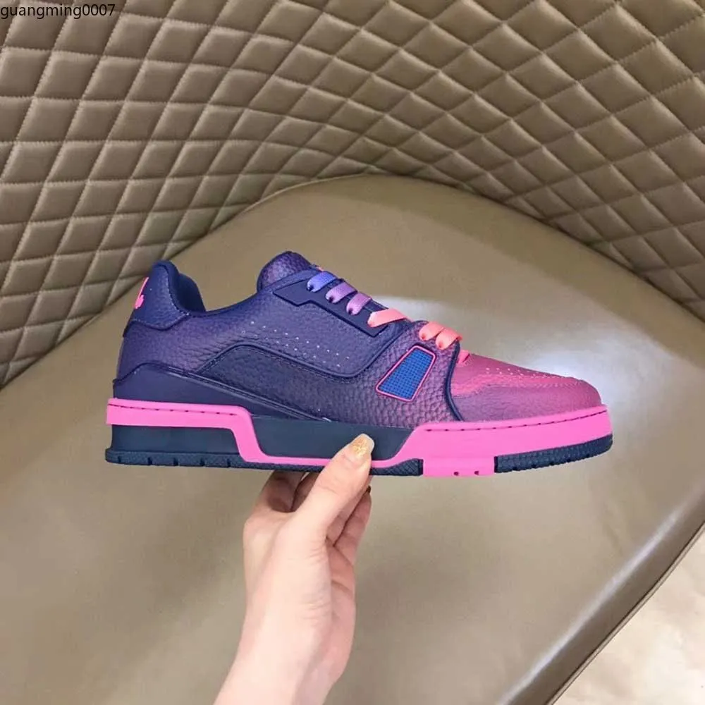 Tasarımcı Moda Eğitmeni Spor Sneaker Inge Sıradan Ayakkabı Virgils Timsah-Dökülmüş Siyah Gri Kahverengi Beyaz Yeşil Buzağı Deri Fransız Ablohs Erkek Ayakkabı MKJXX GM70000005