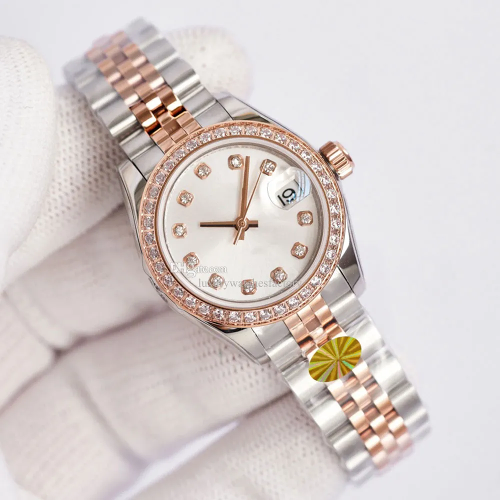 Diamond Womens Watch Mechanical Movement Watches 36 мм точная стальная полоса Оригинальные часы.