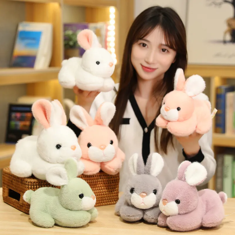 Wielkanocna kreskówka Plush Rabbit Doll Symulacja Rabbit Doll Birthday Prezent Pluszowe ozdoby dekoracyjne