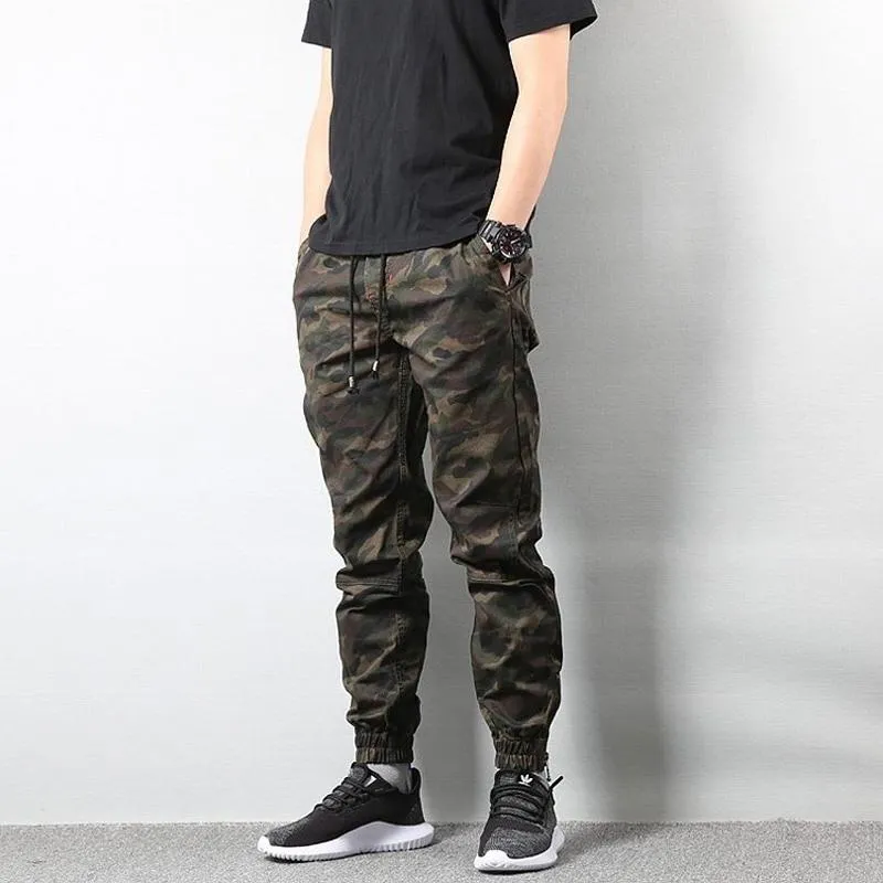 Jeans pour hommes Style japonais mode hommes Slim Fit Vintage Designer décontracté Cargo pantalon Streetwear Camouflage Hip Hop Joggers