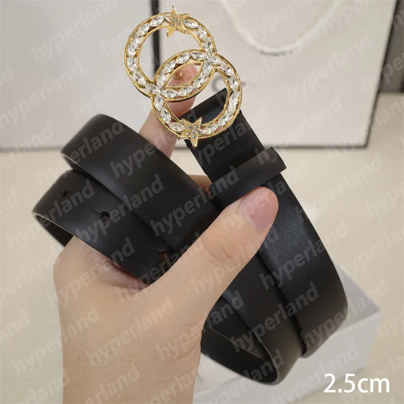 mode Hommes Ceintures Diamant Boucle Designer Ceinture En Cuir Pour Femme 2.5 cm Largeur Lisse Ceinture Hommes Cintura Uomo Ceintures Femmes Ceintures