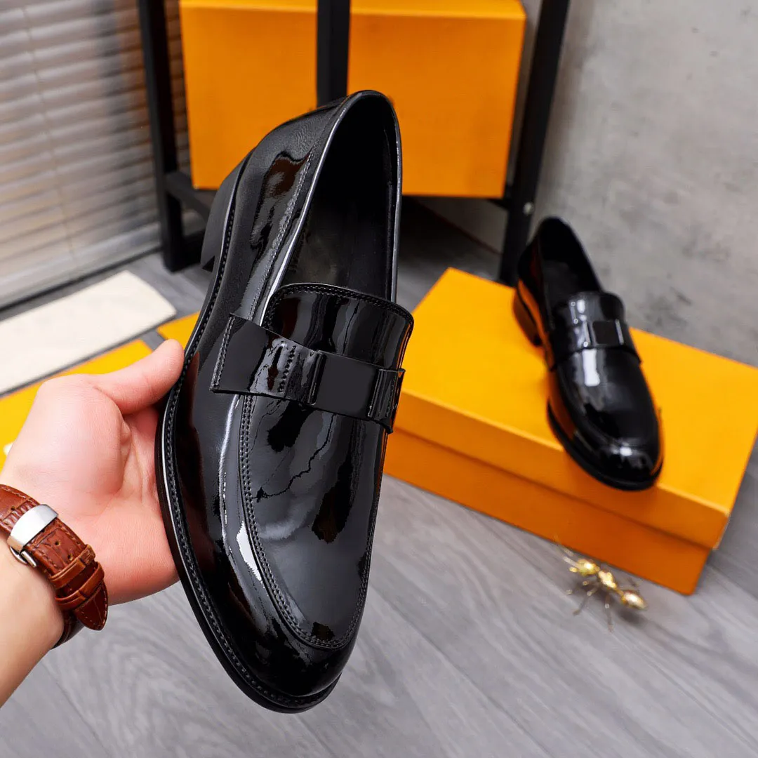 2023 Mens Fashion Trendy Dress Shoes Moccasins Formal Mariage Wedding Oxfords Male Brand Casual Business Flats Size 38-44