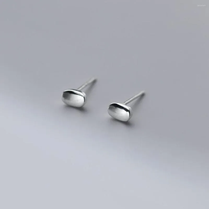 Boucles d'oreilles en argent Sterling 925, Piercing de perles géométriques minimalistes à la mode pour femmes et enfants, bijoux B061