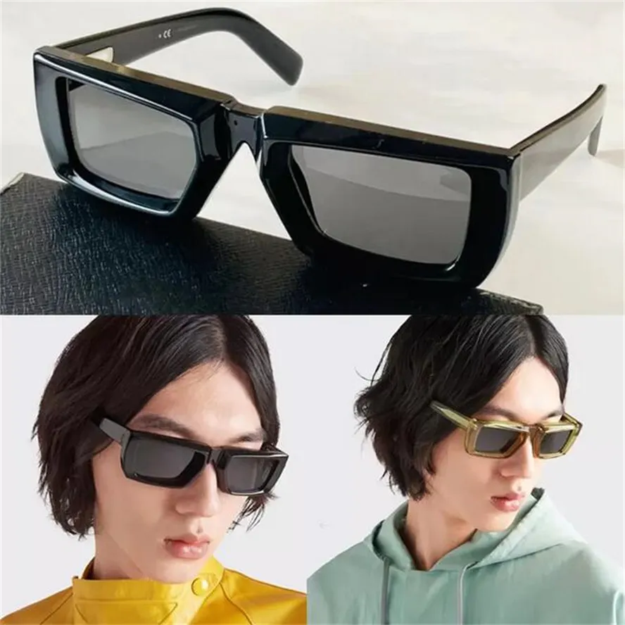 Sugnes de sol Cool Sunglasses Designer Whitetriangle Logo Glasses Sun Millionaires SPR24Y Men designer retangular de alta qualidade Lettering Cycling Glasses Women