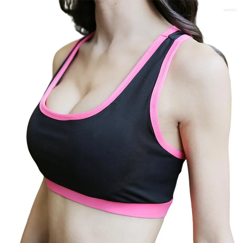 Yoga Outfit Women's Sports Bra High Strength Proof Gathering Running Fitness Summer Sweat Absorbing Quick Dry Vest Mujer