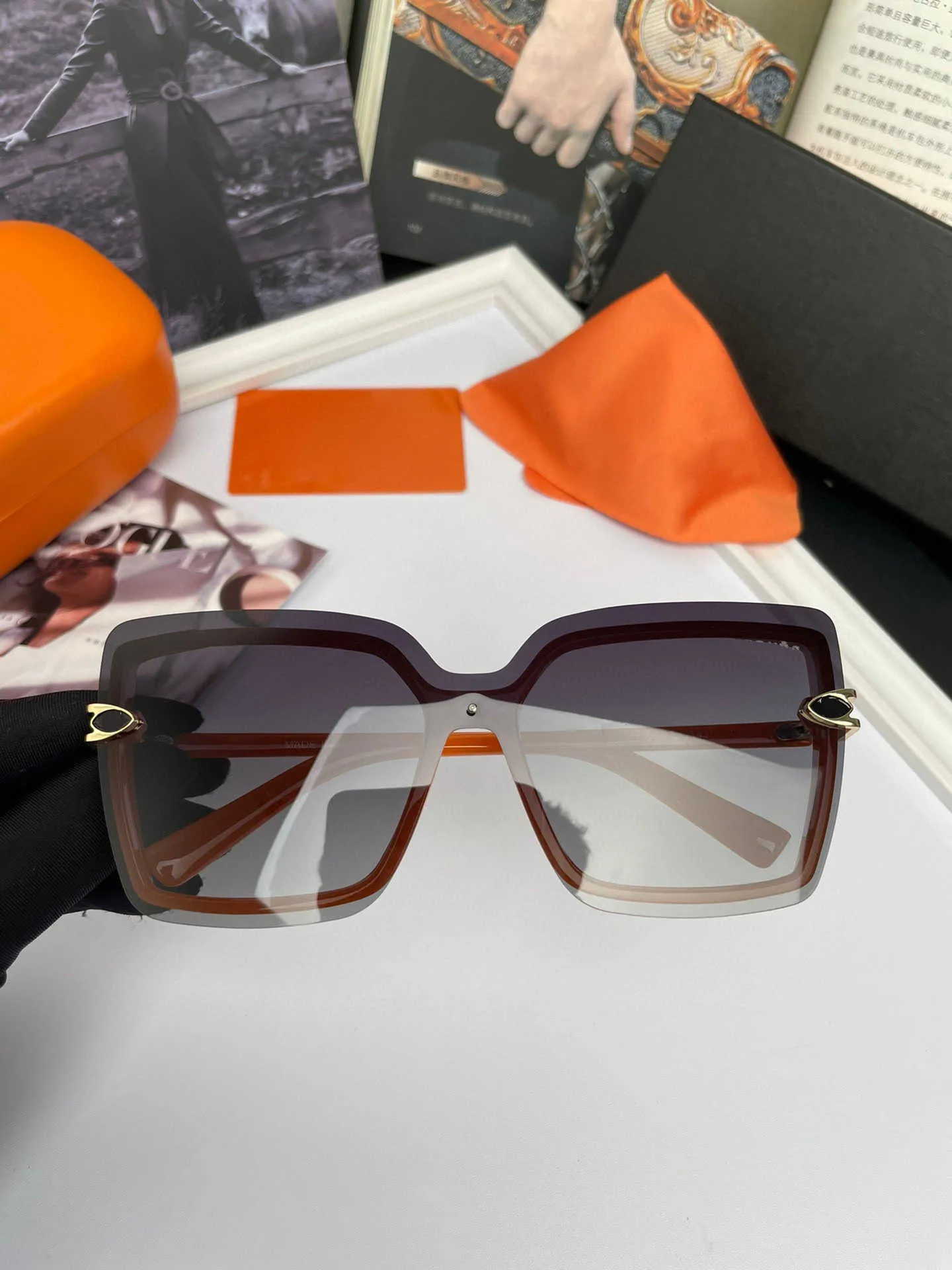 Designer Brands Jins Eyewear Drive Women Men Men unisex frame studio gradient polaroid HD gepolariseerde lenzen grote frame cadeaus