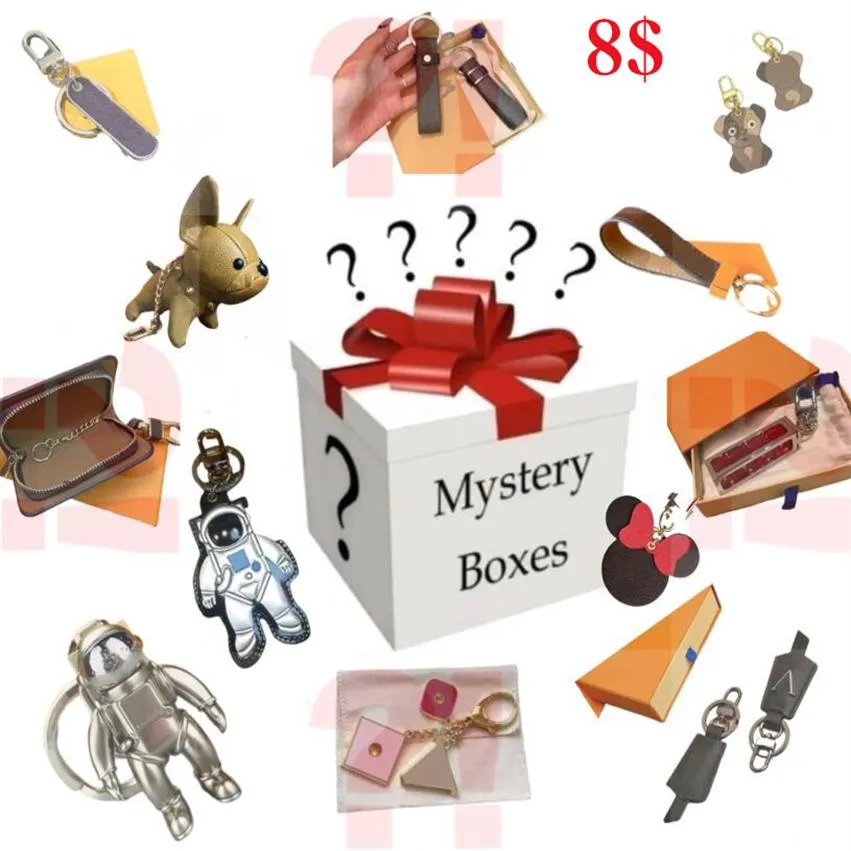 Lucky Mystery Boxes Blaki klęski Modne pudełka pierścieniowe Kluczowe pudełka zaskoczeniem losowe dla dorosłych Wysokiej jakości prezent urodzinowy wisiorek 270h