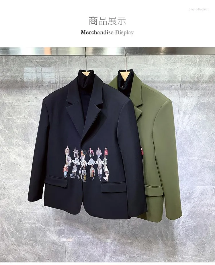 Herrdräkter BN190 Fashion Men's Coats Jackets 2023 Runway Luxury European Design Party Style Clothing