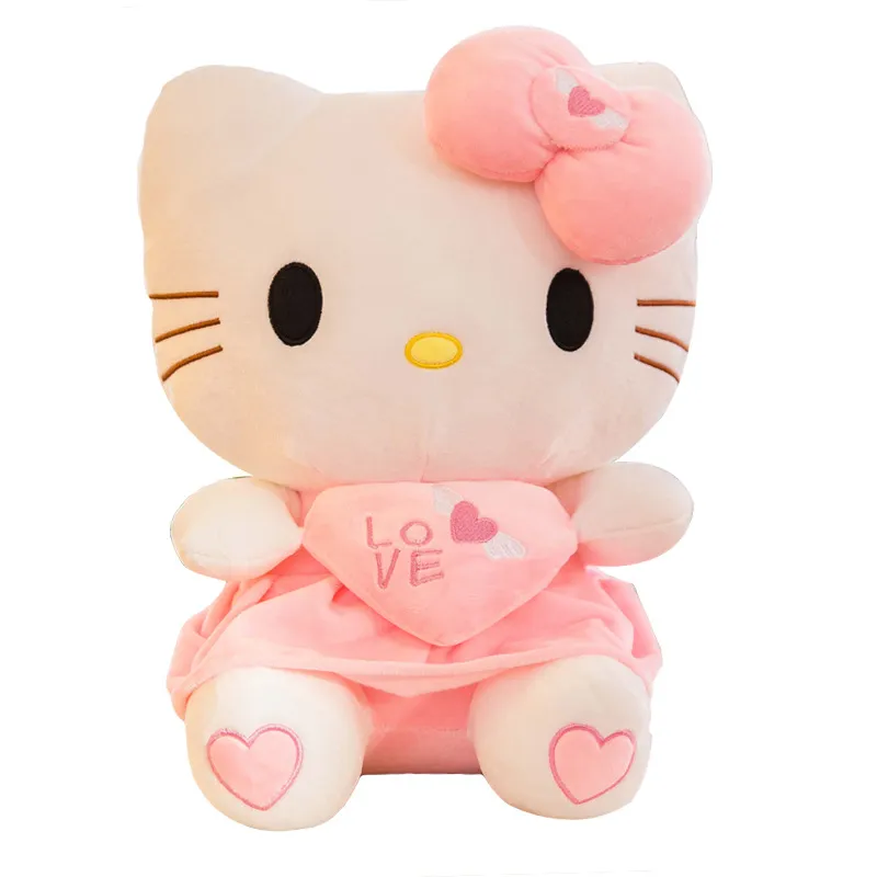 Wholesale and retail 25-30cm new cuddle cat plush toy cute angel cat doll throw pillow girls birthday holiday gift