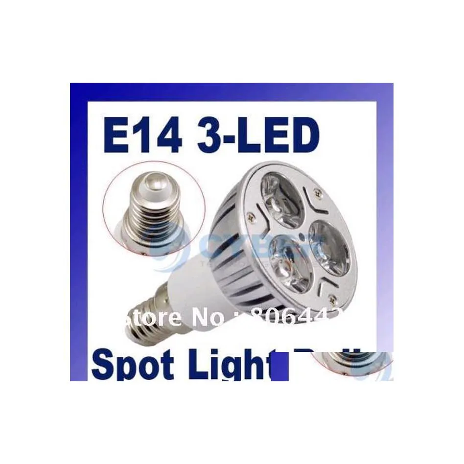 2016 LED -glödlampor Märke 3W E14/E27/MR16/GU10 varm vit 3 Spot BB Light Lamp Drop Delivery Lights Lighting BBS DH3RA