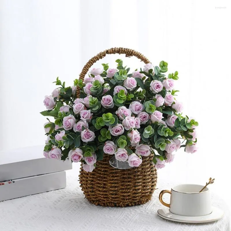 Dekorativa blommor unik simulering Rose Elegant Fantastiskt blommor arrangemang Imitationsartificiell blomma