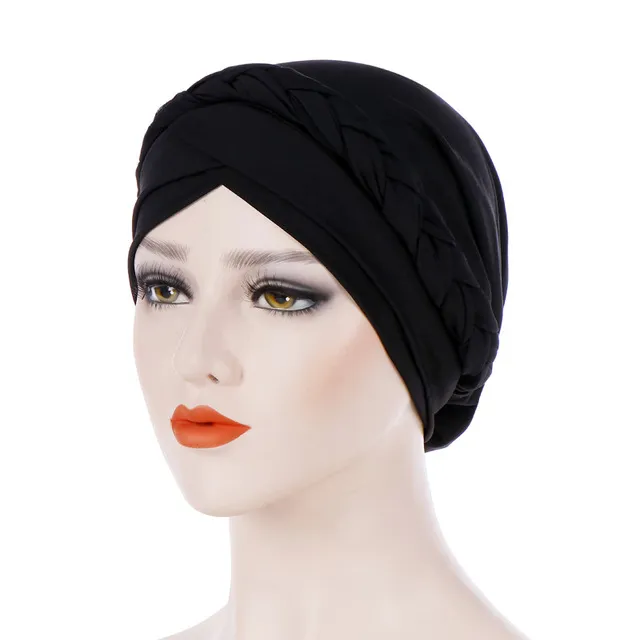 女性のための綿イスラム教徒のターバンスカーフイスラム内ヒジャーブターバンキャップヘッドウェアアラブラップヘッドスカーフヘアアクセサリー帽子