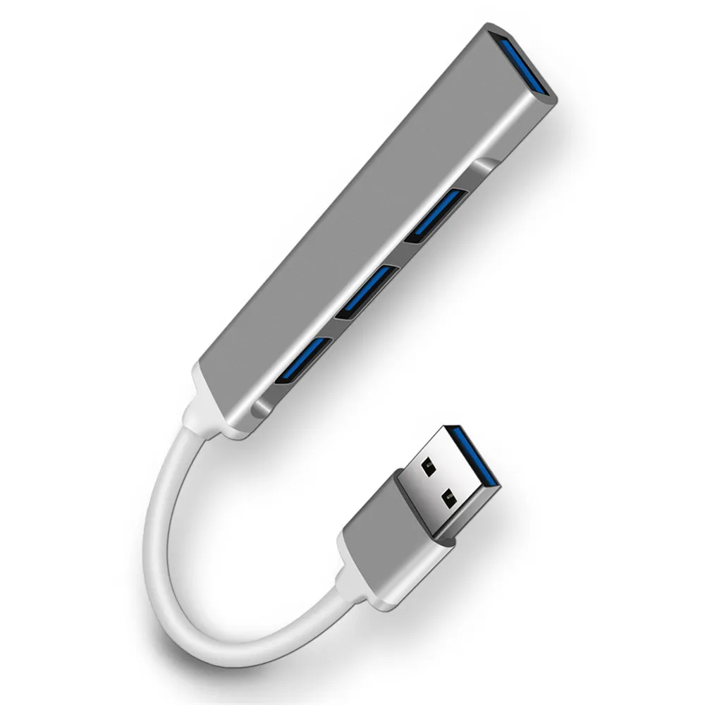 4 Port USB 3.0 HUB USB HUB Hög Speed ​​USB-C Typ C Splitter 5Gbps för PC-datortillbehör Multiport Hub