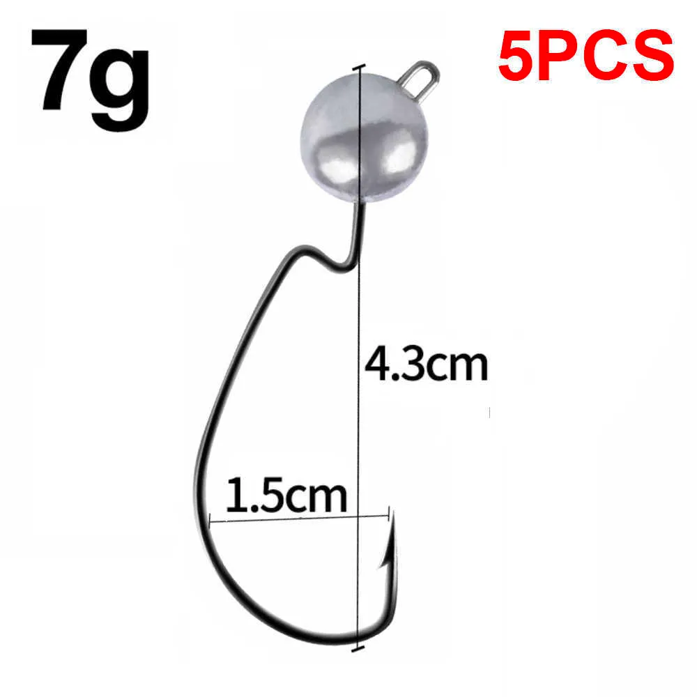 Jig Crank Viaadi Fishing Hooks Set /5Ppcs Round Ball Head Barbed Fishhooks  For Pike, Carp, And More 2g 10g P230317 From Mengyang10, $11.71