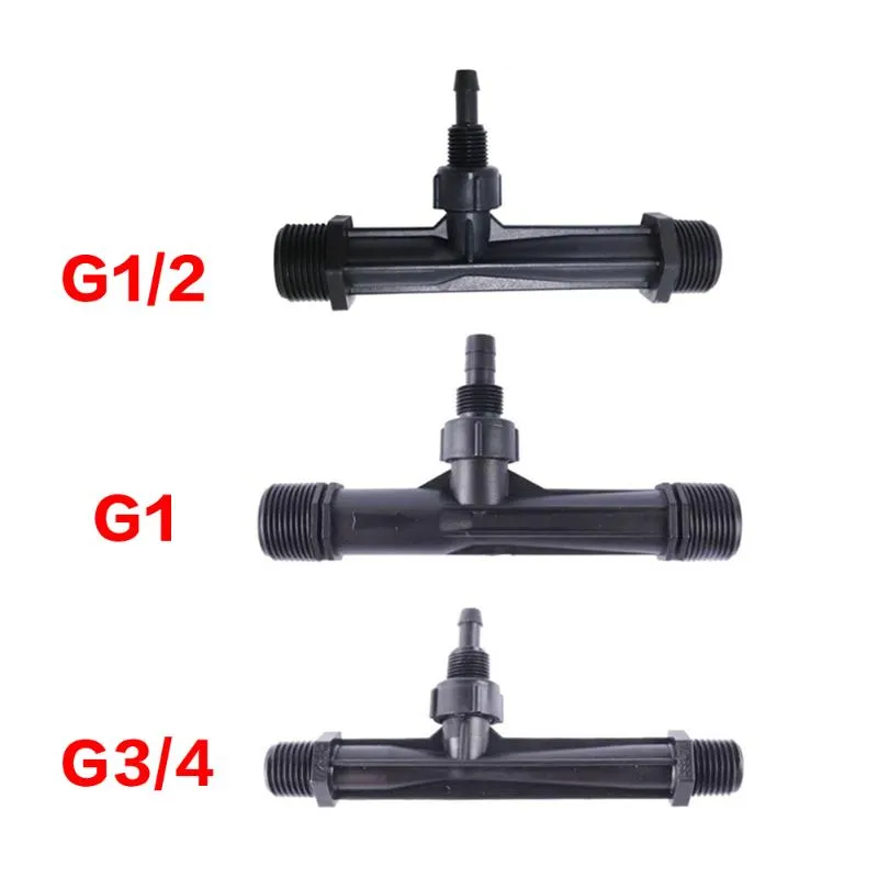 Équipements d'arrosage 1 pièces 3/4 1/2 1 "Kit d'engrais automatique mâle Irrigation Venturi mélangeur injecteurs