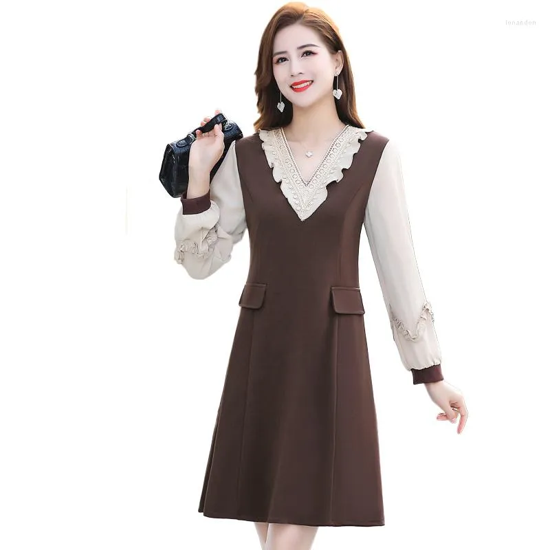 Women Shirt Dress Spring Autumn Elegant Fashion Loose Korean Style
