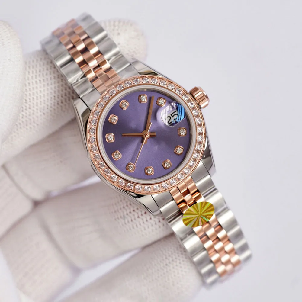 Luxury Rose Gold Women Watch Top Brand 31 36mm Designer Wristwatches Diamond Lady watches for Womens Valentine's Christmas Mother's Day Gift Clock