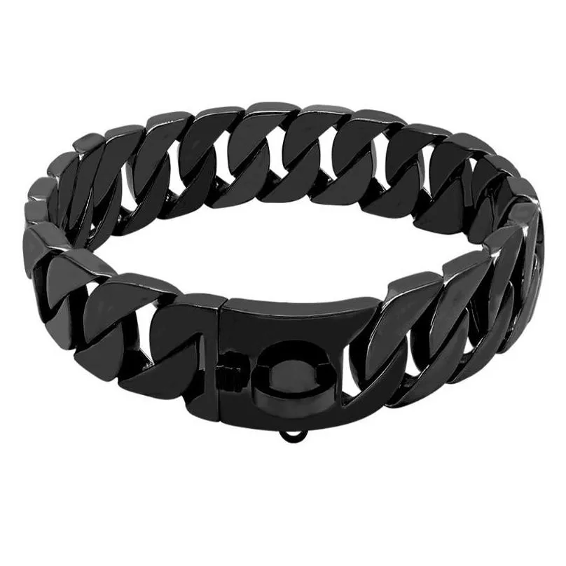 Coleiras de cachorro trelas metal colar de aço inoxidável corrente martingale highend mostrar bly cães doberman segurança para médio grande gota deli dhcfg