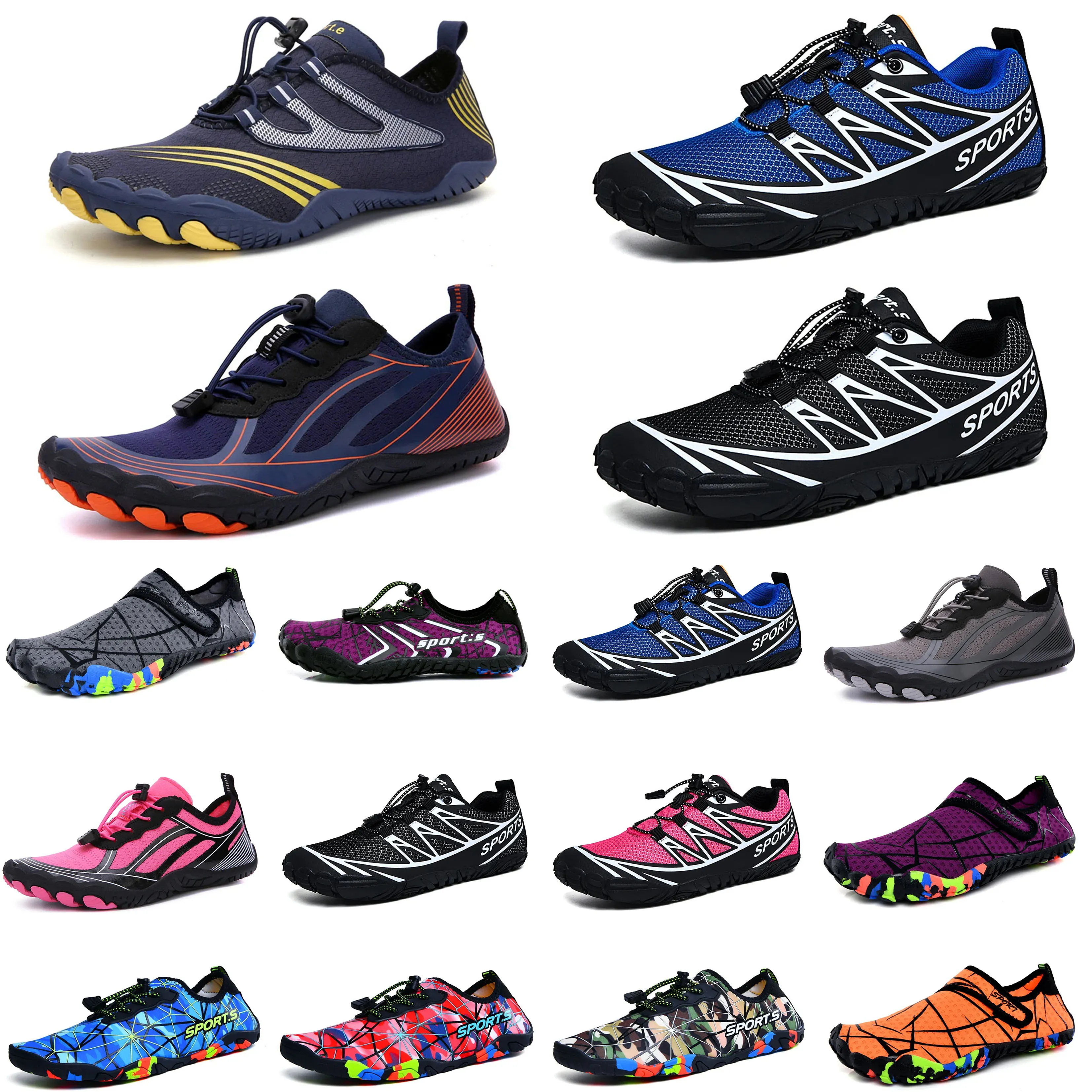 Water Shoes green pink yellow chocolate wading shoes beach shoes couple soft soled creek sneakers grey barefoot snorkeling fitness womenLightweight
