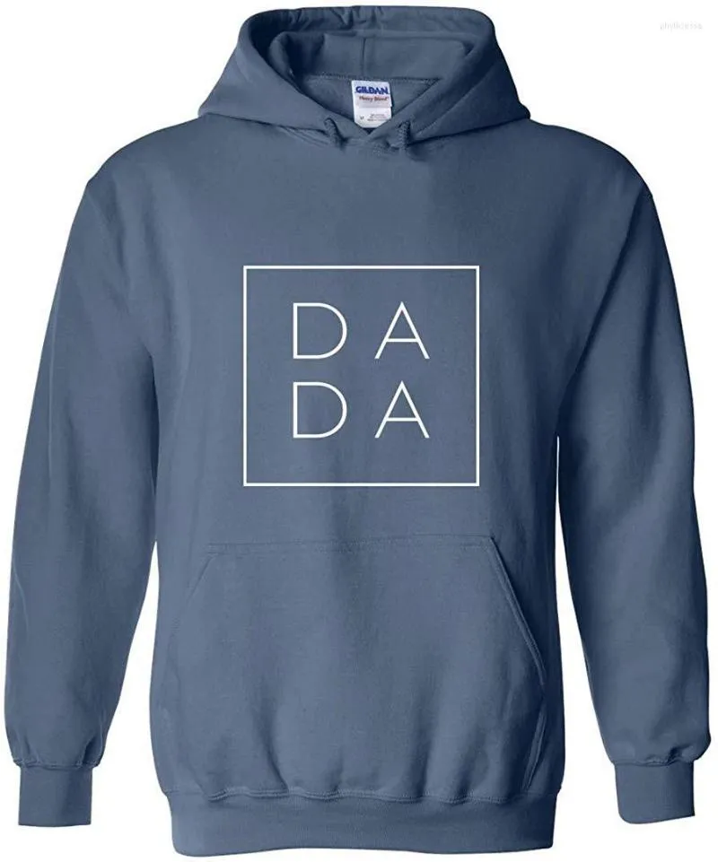 Heren Hoodies AtledPro Dada Square Blend Hoodie - Geschenk voor papa Men Dames Sweatshirt