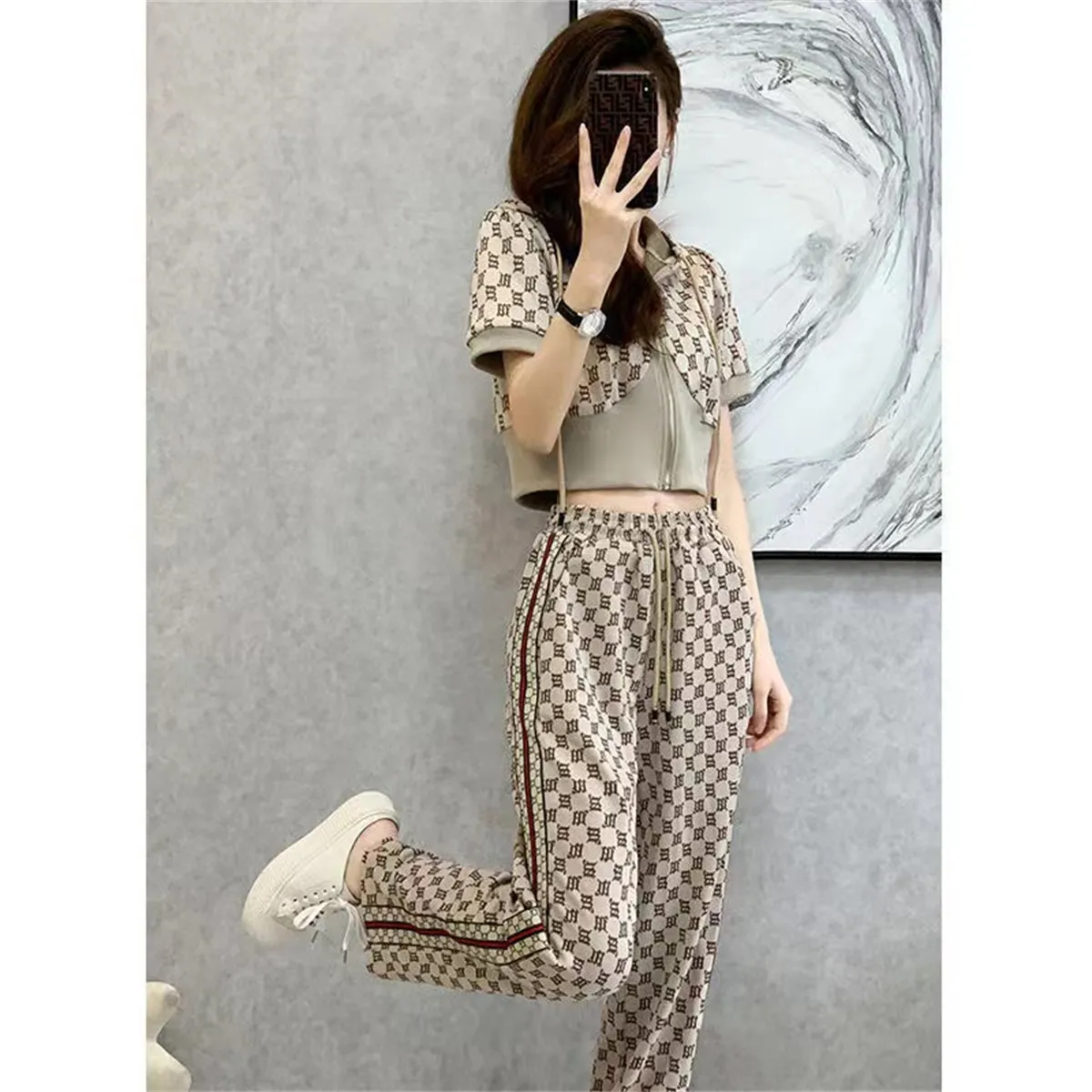 Chándales De Diseñador De Ropa Deportiva Para Mujer Conjunto De