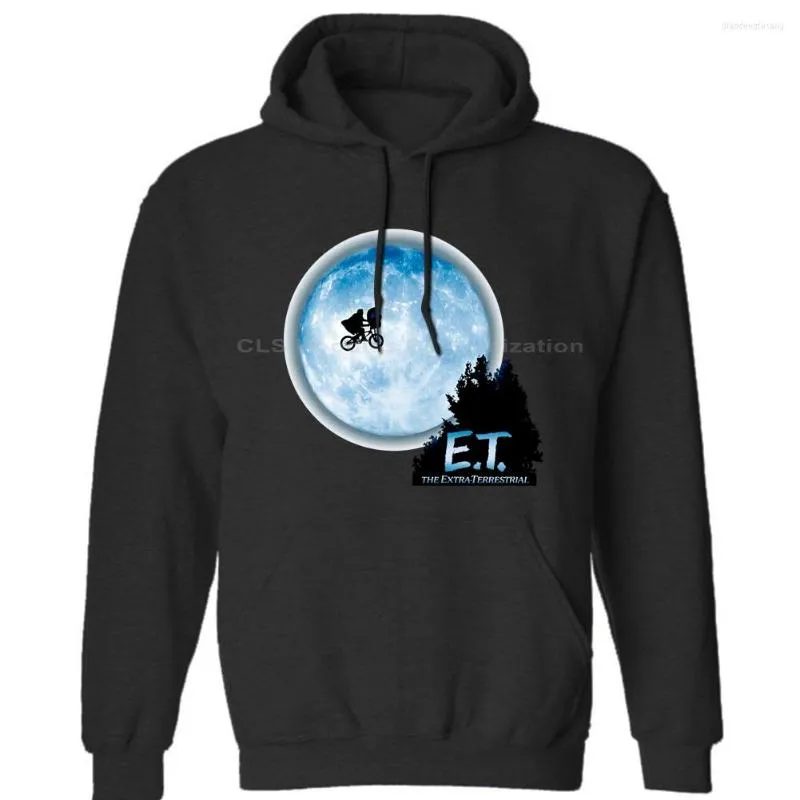 Sweats à capuche homme E.T. ET Extra Terrestrial Movie Bicycle MOON SCENE Heather Unisexe Hommes Femmes Sweats d'hiver