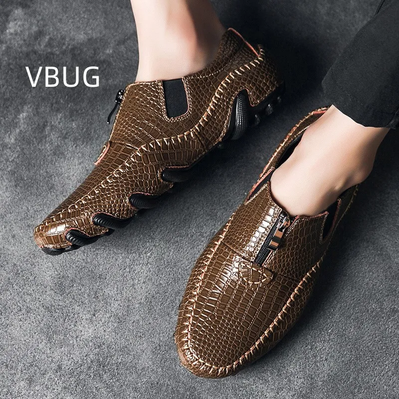 Sandals Mens Leather Shoe Round Toe Luxury Design Casual Elegant Cheap Products and Free Shipping Best Seller In Products Dress