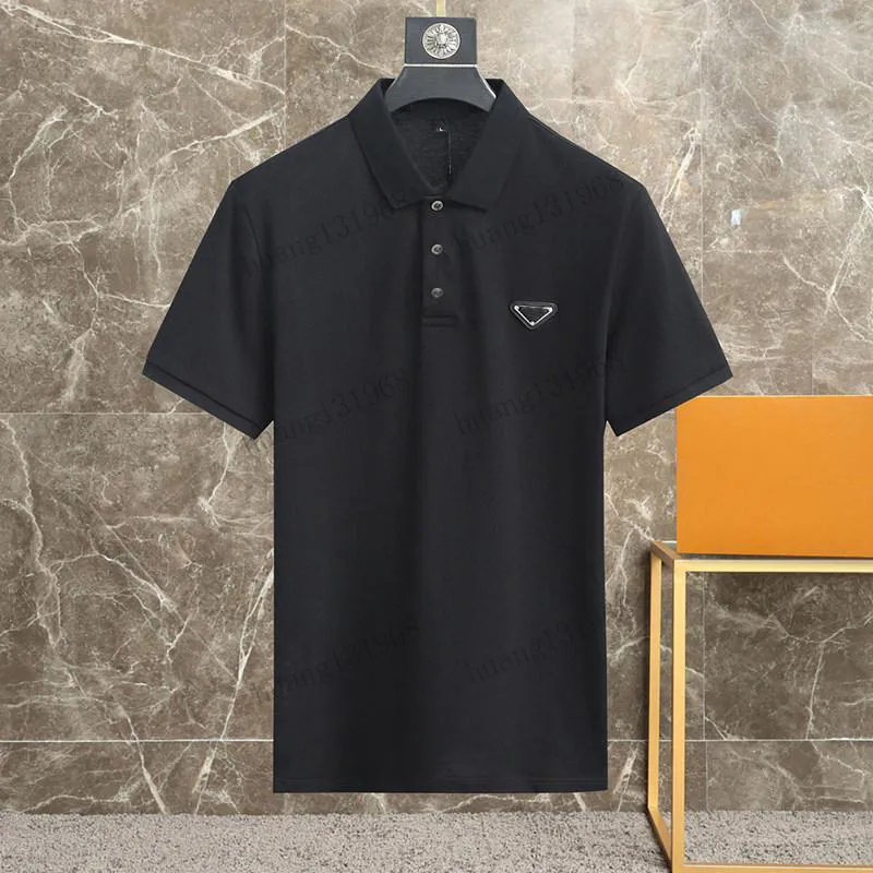 polo shirt lente zomer man ontwerpers mannen revers polo's t-shirt high-end stylist brief katoen v-hals mannen tops tees vrouw tshirts luxe casual paar kleding