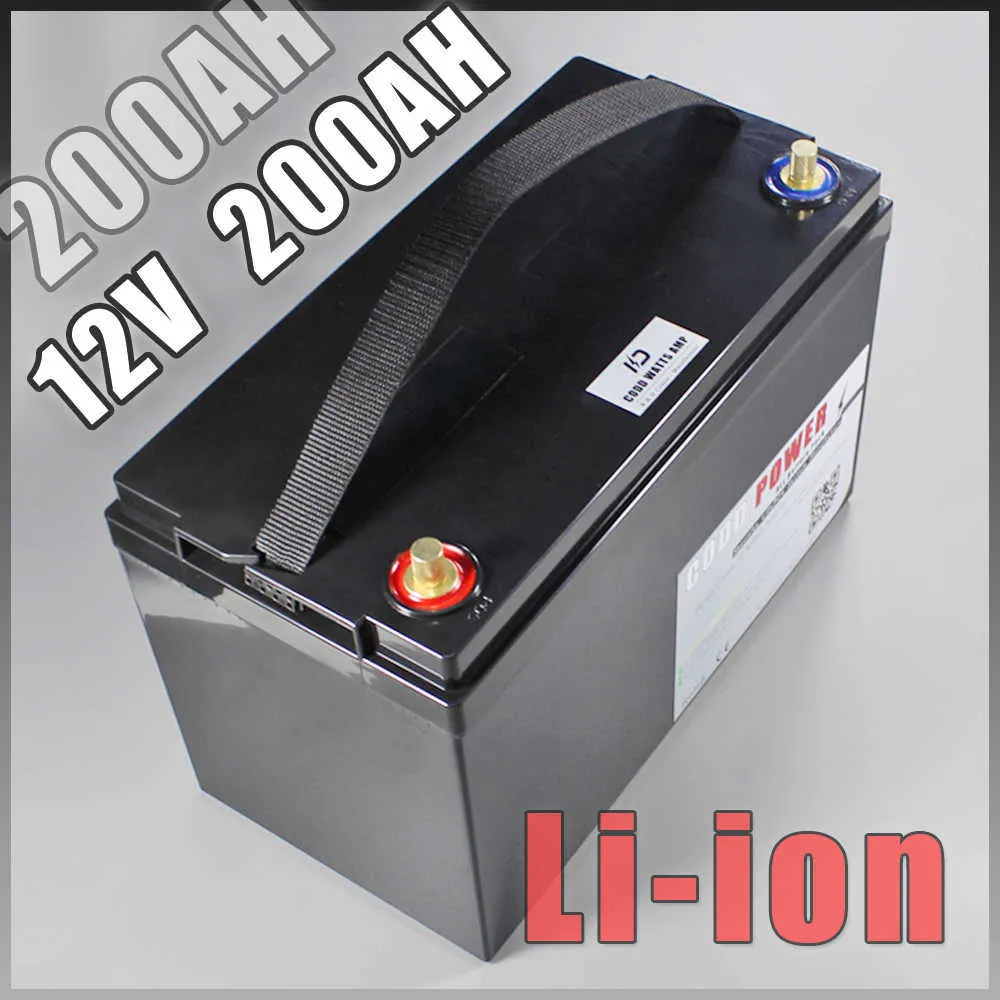 12 В 200AH литий -ионный аккумулятор для UPS Светодиодные лампы солнечные батареи для гольф -автомобилей